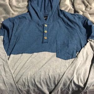 Men’s BDG Blue/Grey Pattern Hoodie